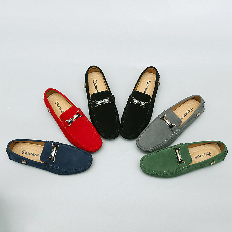 Men's Gommino Handmade Stitching Leather Shoes - Image 9